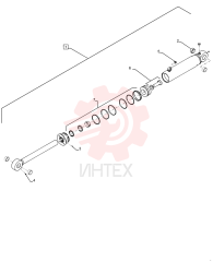 LIFT CYLINDER,Double Acting, 63.5mm Rod, 428.8mm Stroke