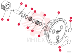 Final Drive Assy, 74 Gage Narrow Extended Long Track (XLT); Incl. Ref 1 - 10; Also Includes Parts On Figure 06-06