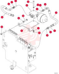 HYD CONNECTOR,11/16"-16 ORFS x 9/16"-18 ORB