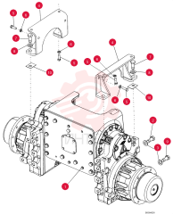 TRANSMISSION, Long Track Models; Incl. 87724629 Final Drive and Parts on Figure 06-06