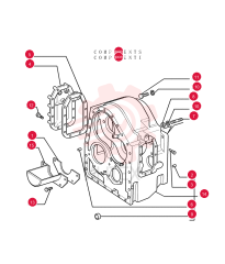 OIL PAN GASKET SET,0.4mm Thk