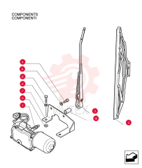 WIPER MOTOR 76067671