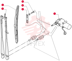 WIPER MOTOR 76067667