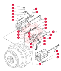 HYDRAULIC PUMP,25.2 CC
