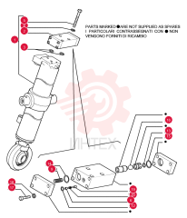 LIFT CYLINDER,Double Acting, 58mm Rod, 1250mm Stroke