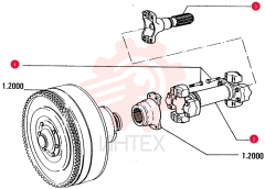 LOCK BOLT,Self Lkg, M10 x 1.25 x 45mm
