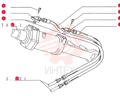 HYDRAULIC HOSE,9.50 mm ID x 2420.00 mm, SAE 100R2 or SAE J1453