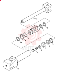 HYDRAULIC CYLINDER,10.02mm Rod, 809.8mm Stroke