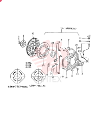 BALL BEARING,16.99mm ID x 40mm OD x 12mm W 81805417 (3)