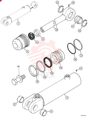 CYLINDER ASSY.,Double Acting, 31.8mm Rod, 160mm Stroke