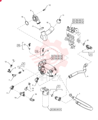 HOSE ASSY.,19mm ID x 825mm L, SAE 100R17
