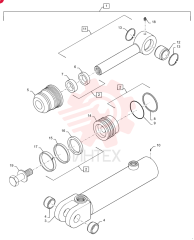 CYLINDER ASSY.,Double Acting, 31.8mm Rod, 160mm Stroke