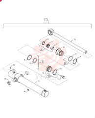 HYDRAULIC CYLINDER,Double Acting, 38.1mm Rod, 522.3mm Stroke