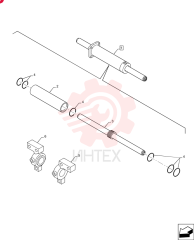 STEERING CYLINDER,63mm Bore, 36mm Rod,  232mm Stroke