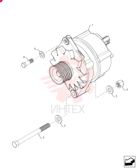 ALTERNATOR,12V, 120A, W/ Pulley