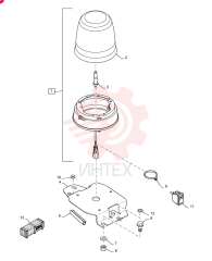 BEACON,12V, 55W,  Amber