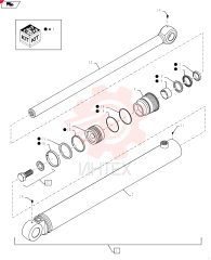 LIFT CYLINDER,Double Acting, 44.4mm Rod, 766mm Stroke 87384876 (2)