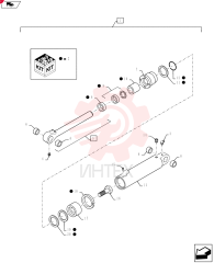 HYDRAULIC CYLINDER,Double Acting, 44.4mm Rod, 76.2mm Bore, 230.6mm Stroke 87455458