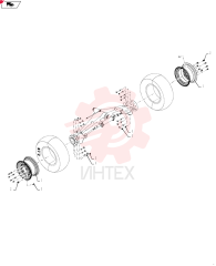 WHEEL,8 W x 16 Dia