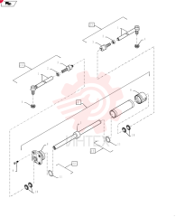 STEERING TIE-ROD,26mm OD x 265mm L