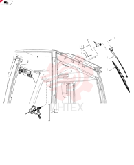 WIPER MOTOR,12V 87669381 (1)