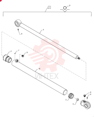 LIFT CYLINDER,Double Acting, 34.9mm Rod, 645mm Stroke