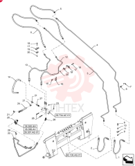 HOSE ASSY.,6.35mm ID x 786mm L, SAE 100R17