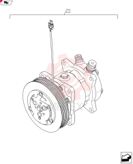 AIRCOND. COMPRESSOR 84545270