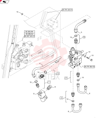 HYD CONNECTOR,7/8" - 14 JIC x 3/4" - 16 ORB 86071 (2)