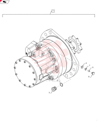 HYDRAULIC MOTOR,Drive, 470 CC 84565752