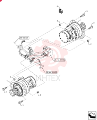 HYDRAULIC MOTOR,Drive, 470 CC 84565752 (1)