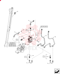 HYD CONNECTOR,7/8" - 14 ORB x 3/4" - 16 JIC
