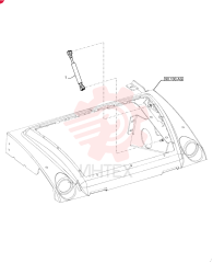 CYLINDER ASSY.,186.84mm L, Extended, 148.74mm L, Compressed