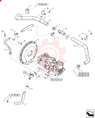 HOSE CLAMP,2.06” - 3” , Worm Gear 45014 (1)