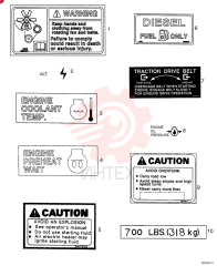 WARNING DECAL 9828825