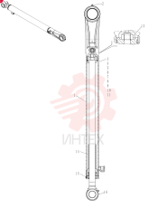 CYLINDER,Double Acting, 34.9mm Rod, 470.2mm Stroke