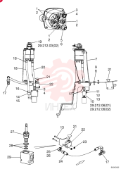 HYD CONNECTOR,9/16" - 18 ORB x 7/16" - 20 JIC