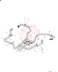 HYD TUBE,10.22 mm ID x 12.7 mm OD x 440.2, 411.4 mm L