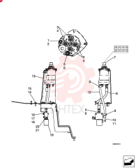 HYD CONNECTOR,3/8" Barb x 9/16"-18 x 2 3/16" L