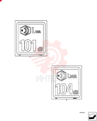DECAL,LWA 101DB, 100mm x 110 mm