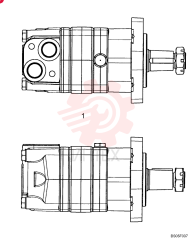 MOTOR, HYDRAULIC 87459472 (2)