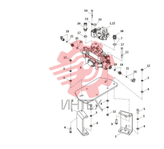 Узел установки клапана усилителя расхода 12C4221_000_00