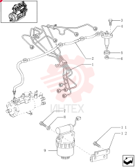 PIPE SET,6 mm DIA x 625 mm L