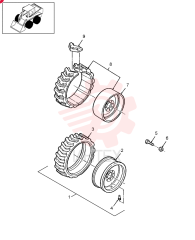 WHEEL ASSY 86109037DS