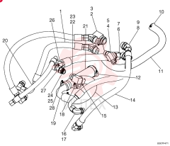 HOSE ASSY.,19.05mm ID x 580mm L, SAE 100R13