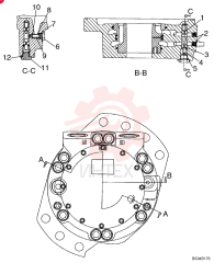 HYDRAULIC MOTOR,470CC 87035341 (2)
