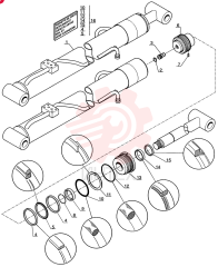 HYDRAULIC CYLINDER 85820512