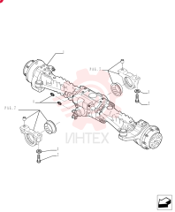 4WD AXLE ASSY 87633962 (2)