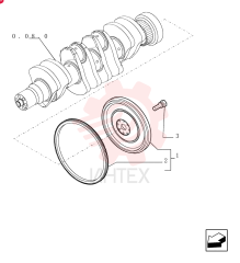 ENGINE FLYWHEEL 2854178