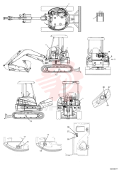 Схема (E50BSR) - COMPACT CRAWLER EXCAVATOR TIER 4 (NA) - ASN PJ06-08001- (N8TN82068-) (1/08-) 2432T6179